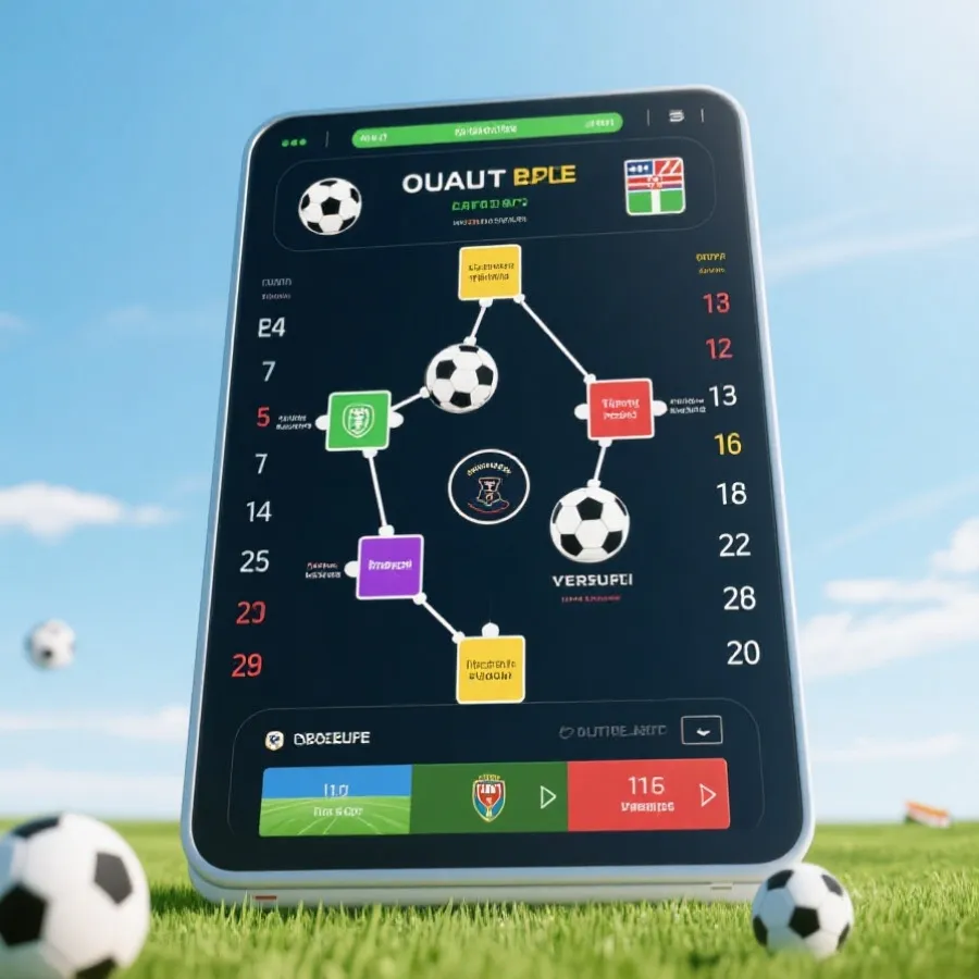 淘汰赛与赛程示意图