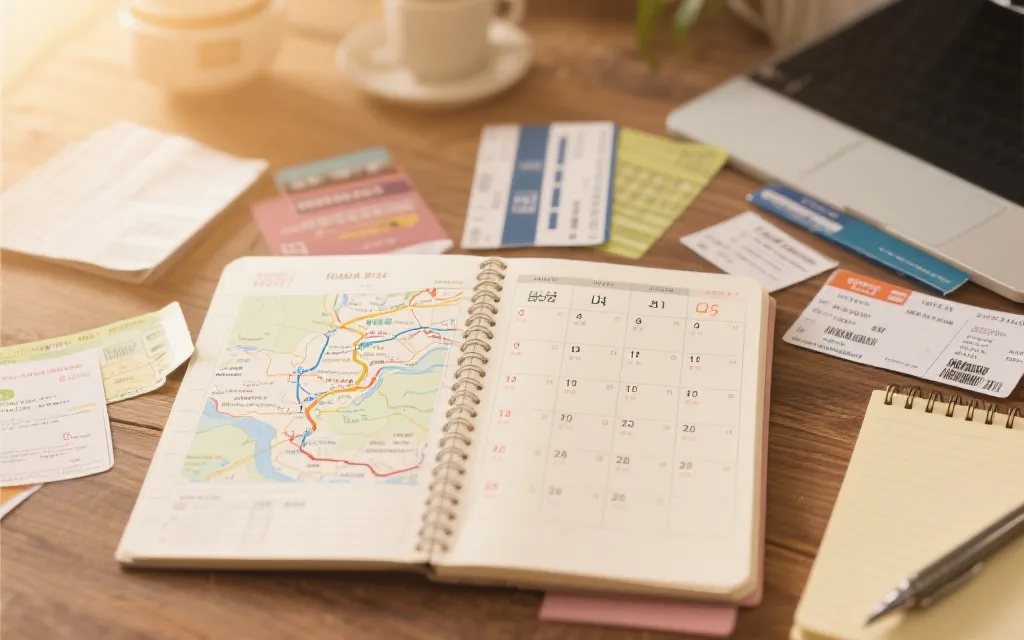 世界杯观赛旅行规划桌面：赛程日历、地图线路、机票与预算笔记