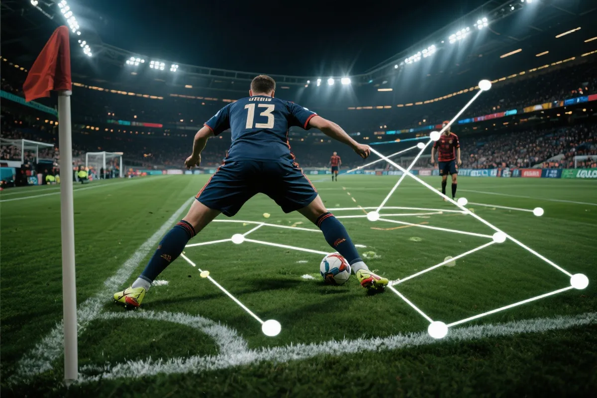 世界杯小组赛现场对抗与战术板叠加的画面，象征不确定性